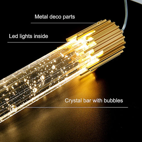Suspension en cristal de luxe pour décoration intérieure