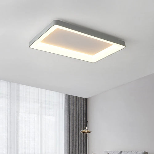plafonnier led simple rectangulaire pour intérieur moderne
