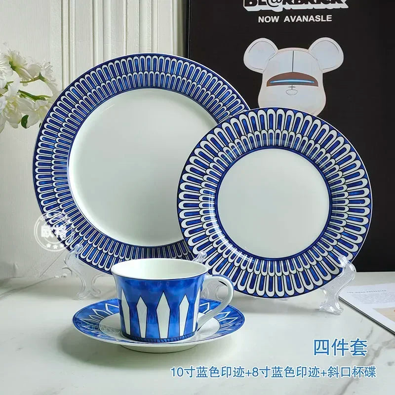 Assiette style européen motif sceau élégant pour thé - vue 3 sur 6