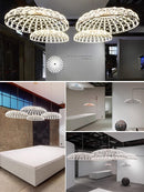 lustre design nordique pour restaurant café art italien tissé