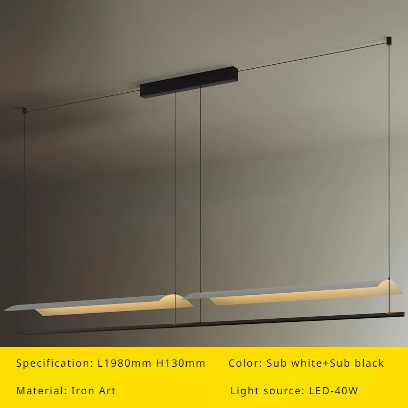 Modern minimalist designer chandelier for interior and decor - vue 10 sur 12