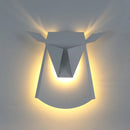 Nordic minimal wooden LED wall light peacock design