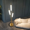 Lampe sur pied nordique à 3 têtes en forme d'oreille de blé