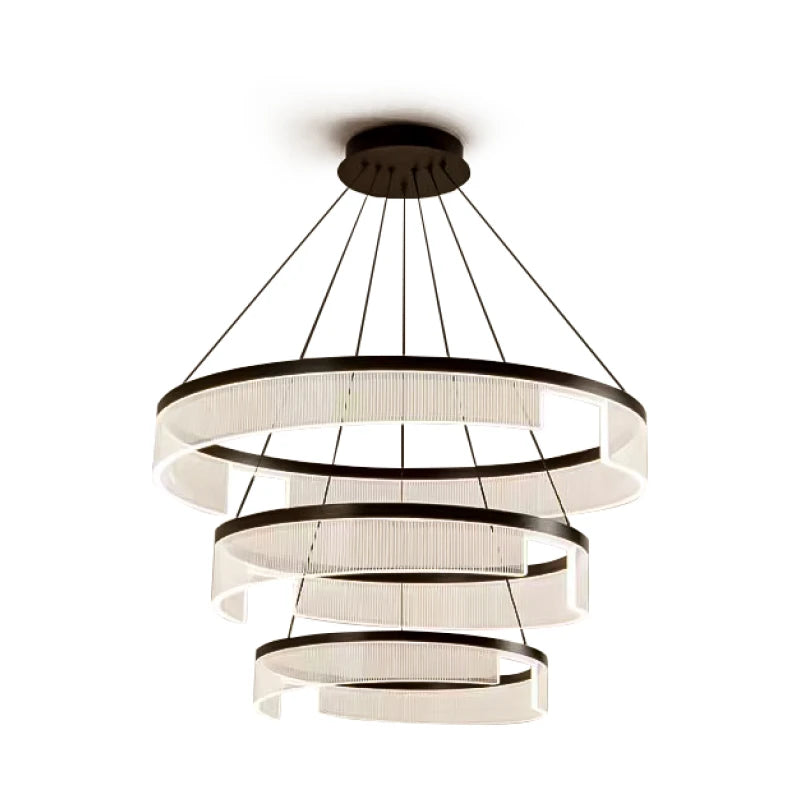 Circular Acrylic Living Room Pendant Light, Pendant Lamp Chandelier, Hanging Light Fittings, Hanging Light Pendant Lamp - vue 7 sur 10