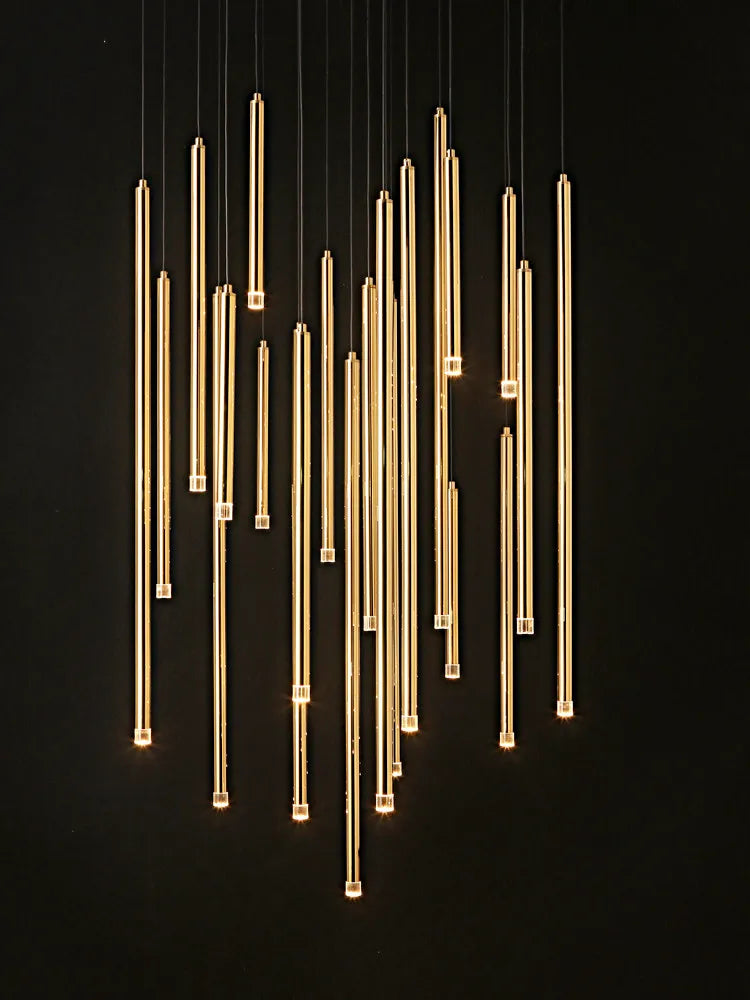 Lustre led suspendu design moderne pour villa loft hôtel