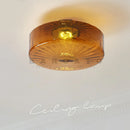 suspension nordique moderne verre ambre