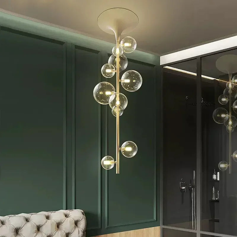 lustre moderne en verre pour une décoration élégante - vue 4 sur 12