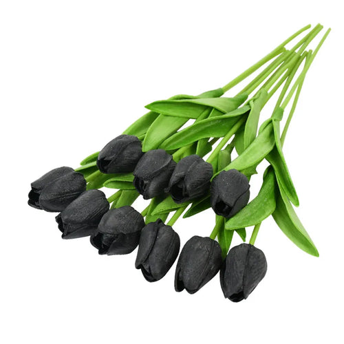 lot de 10 tulipes artificielles pour décoration de mariage et jardin - vue 24 sur 33