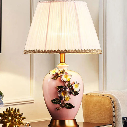 Coloured ceramic table lamp for interior decoration - vue 4 sur 13