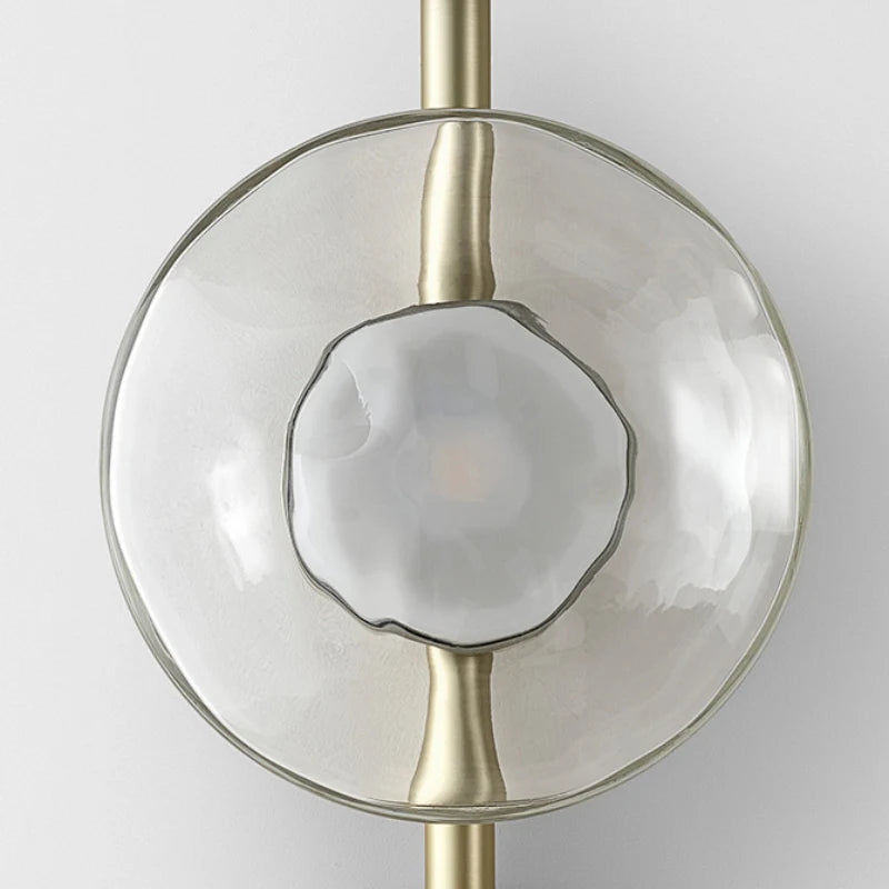 Modern minimalist glass LED wall light for interior decoration - vue 6 sur 17