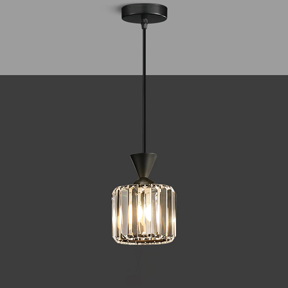 Suspension cristal design moderne intérieur salon salle manger chambre bar café