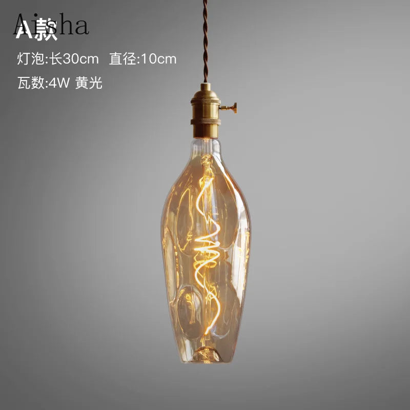 suspension rétro en verre pour intérieur moderne et minimaliste - vue 7 sur 10