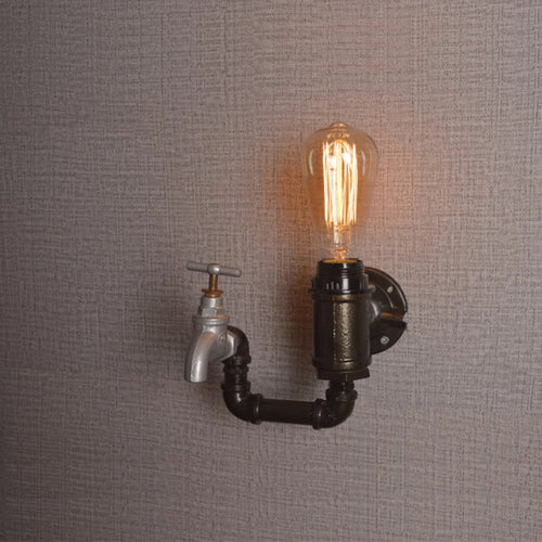 applique murale industrielle vintage en fer pour bar restaurant loft
