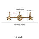 American Bronze Mirror Front Light , Bathroom Wall Lamps Mirror Light ,Powder Room Mirror Wall Lights Lighting LED Makeup Mirror