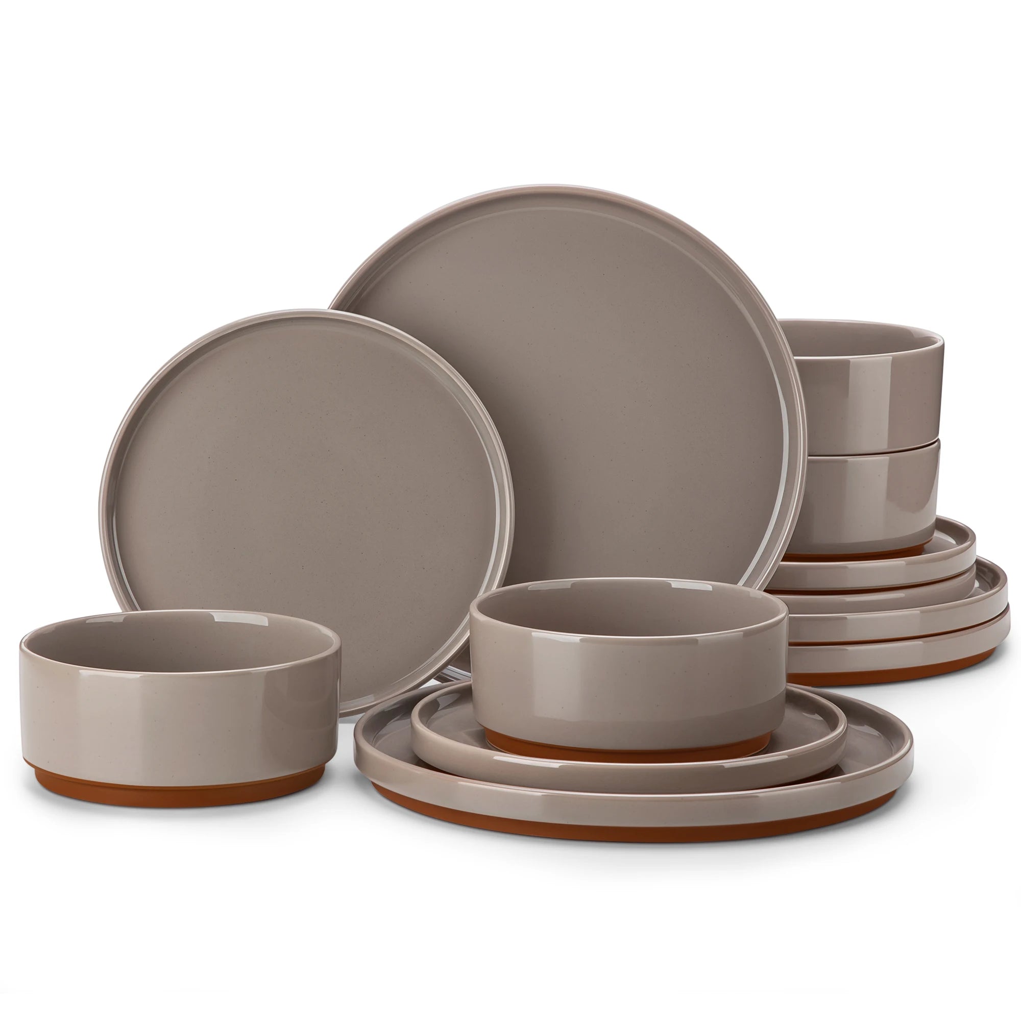Service table porcelaine minimaliste assiettes bols bords relevés