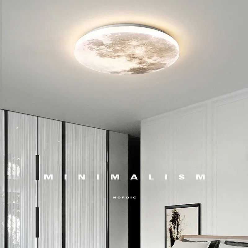 plafonnier design moderne en forme de lune pour intérieur créatif - vue 4 sur 10