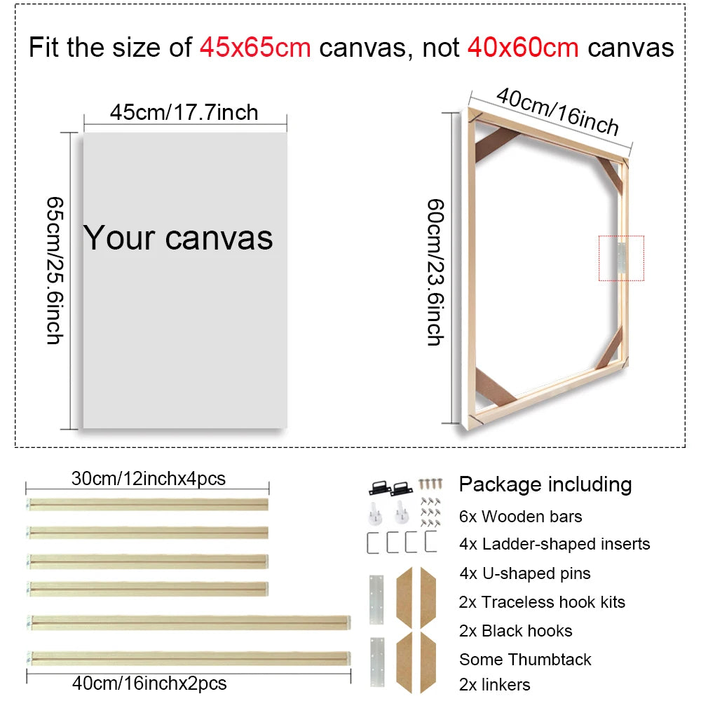 cadre mural en bois pour toiles et peintures décoratives - vue 14 sur 30