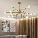lustre led en cristal design nordique suspendu moderne