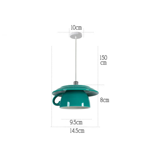 suspension moderne en céramique led théière pour cuisine - vue 23 sur 30