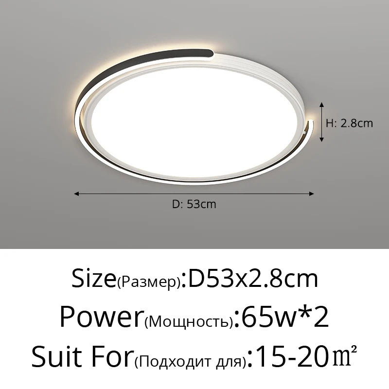 plafonnier led moderne pour éclairage décoratif intérieur - vue 15 sur 14
