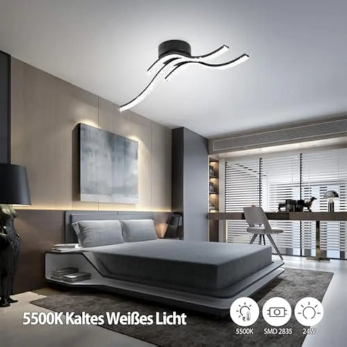 plafonnier led moderne design pour éclairage intérieur élégant - vue 7 sur 7