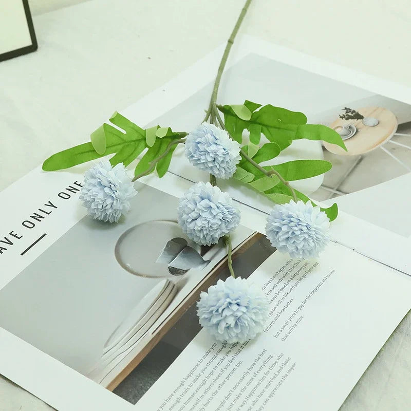 branche de chrysanthème artificielle pour décoration florale élégante - vue 14 sur 14