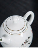Théière porcelaine style yixing pour thé pu er