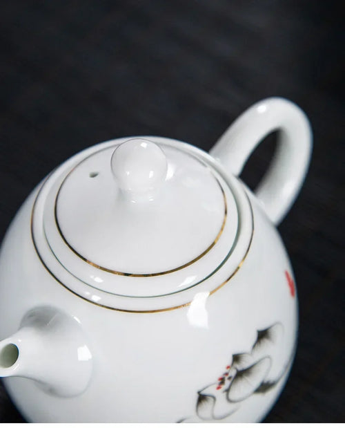 Théière porcelaine style yixing pour thé pu er