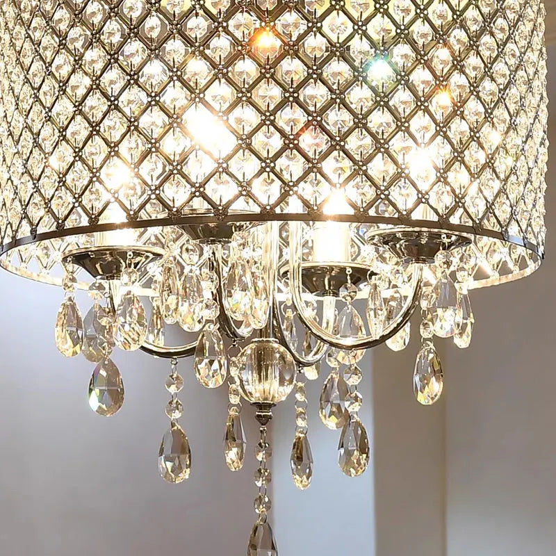lustre vintage en cristal et fer pour restaurant ou bar - vue 9 sur 8