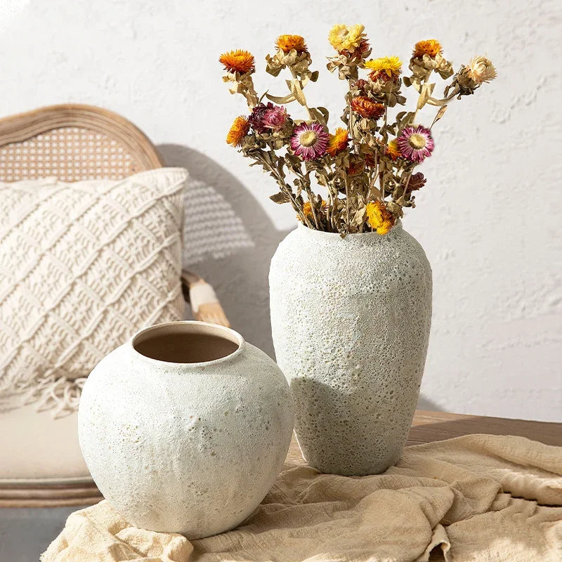 vase en céramique chinois pour décoration et arrangement floral - vue 3 sur 7