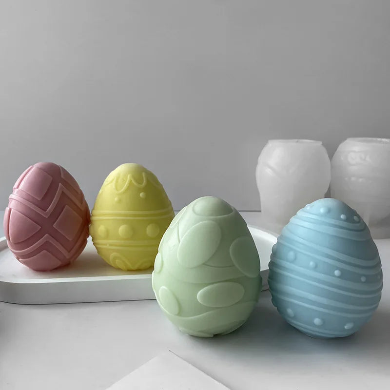 moule en silicone pour bougies œufs de pâques fait maison - vue 4 sur 21