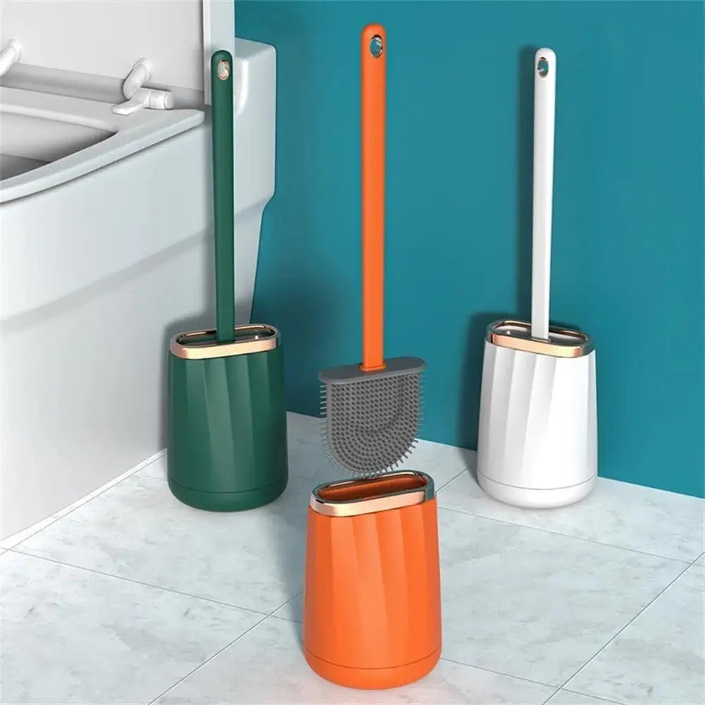 ensemble de brosses en silicone pour salle de bain sans coin mort - vue 4 sur 9