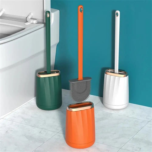 ensemble de brosses en silicone pour salle de bain sans coin mort - vue 5 sur 9