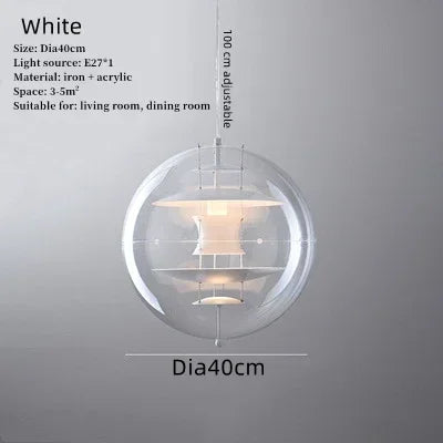 Modern spherical planetary light, coffee shop, tea restaurant, bar designer, interior decoration light