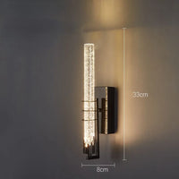 Applique murale Led nordique en cristal