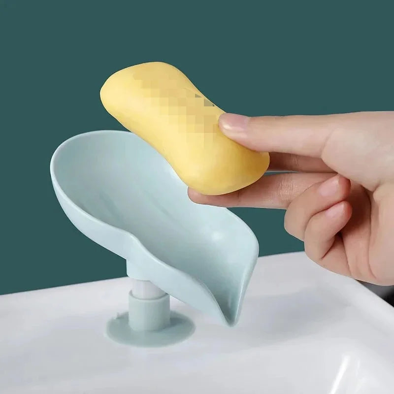 boîte à savon originale en forme de feuille pour la salle de bain - vue 6 sur 8