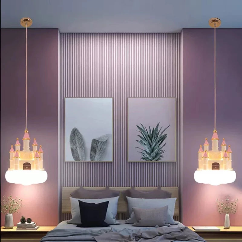 lustre romantique pour chambre d'enfant moderne et chaleureux - vue 3 sur 8