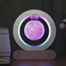 Magnetic Levitation Base Build-In Bluetooth & LED Light 4in Globe Desk Lamp Night Light for Room, Home, Office Desk Toys Decor
