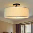 plafonnier moderne en fer forgé avec tissu lumineux