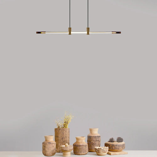 Minimalist LED chandelier for modern bars and restaurants - vue 3 sur 8