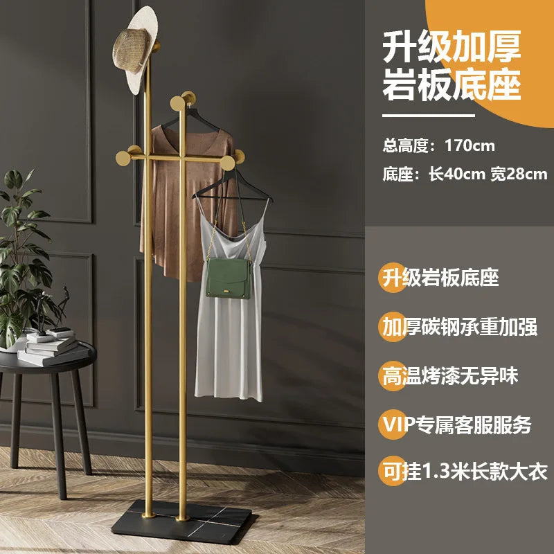 porte-vêtements en fer forgé pour une décoration élégante et moderne