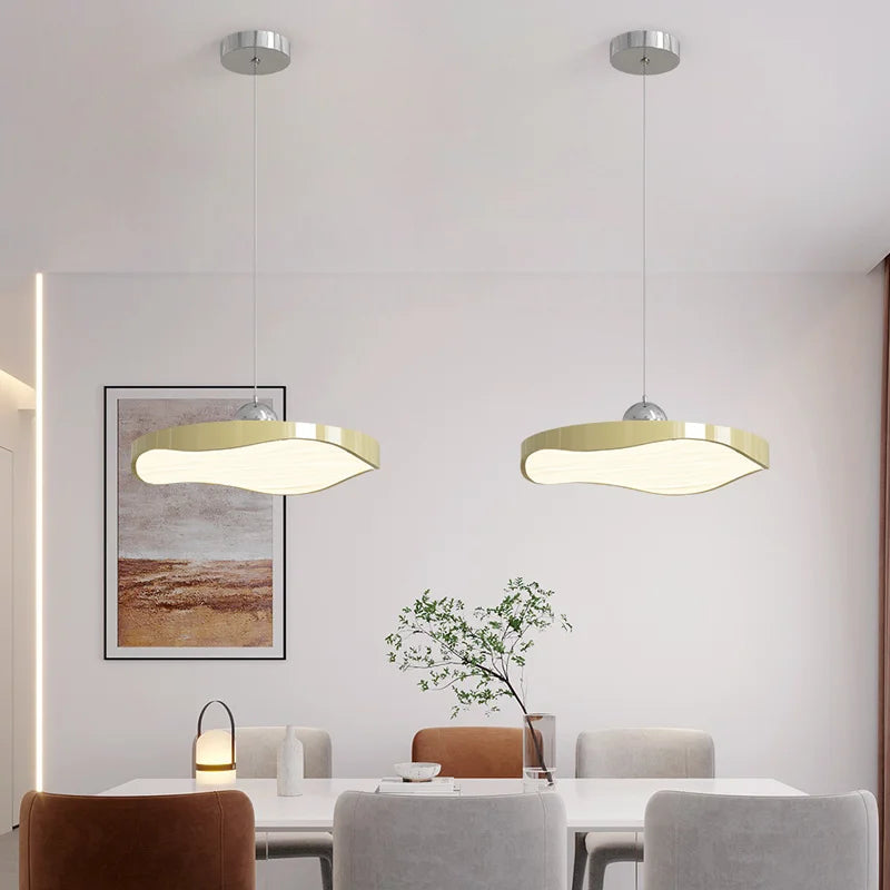 lustre rond moderne minimaliste protection des yeux - vue 6 sur 30