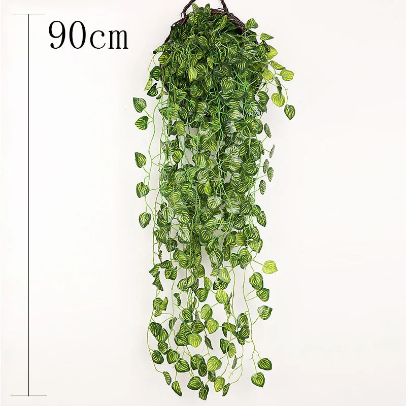 jardinière murale en rotin et osier fait main pour plantes - vue 19 sur 28