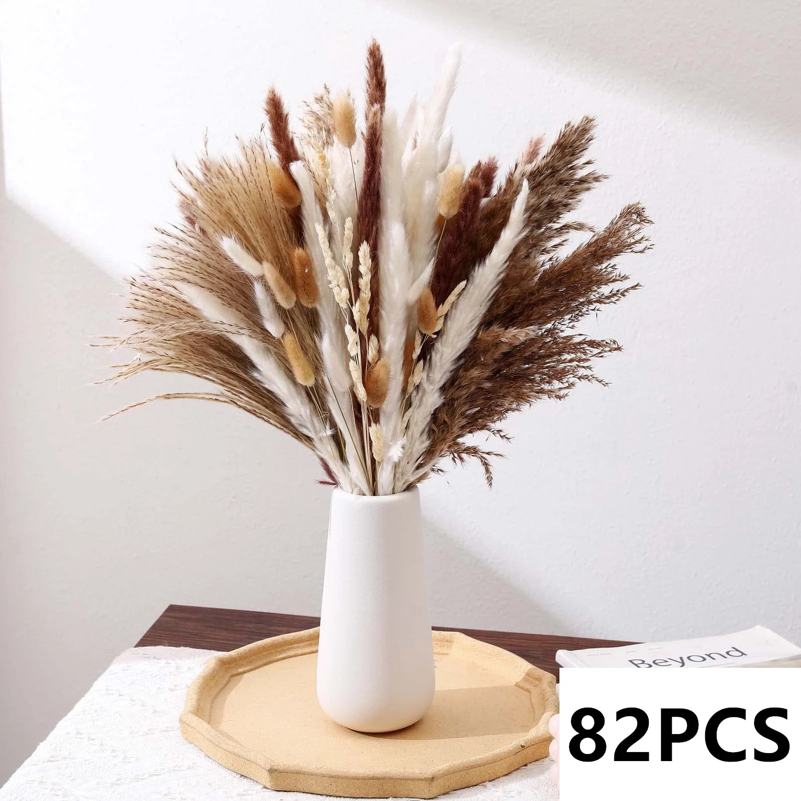 bouquet dherbe de pampa naturelle pour décoration et cadeaux - vue 15 sur 18