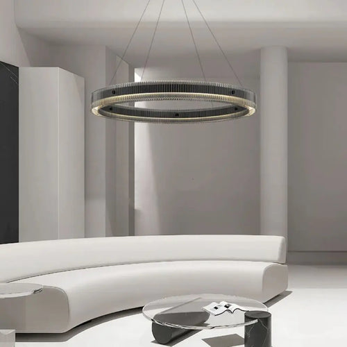 lustre nordique moderne en verre led de luxe