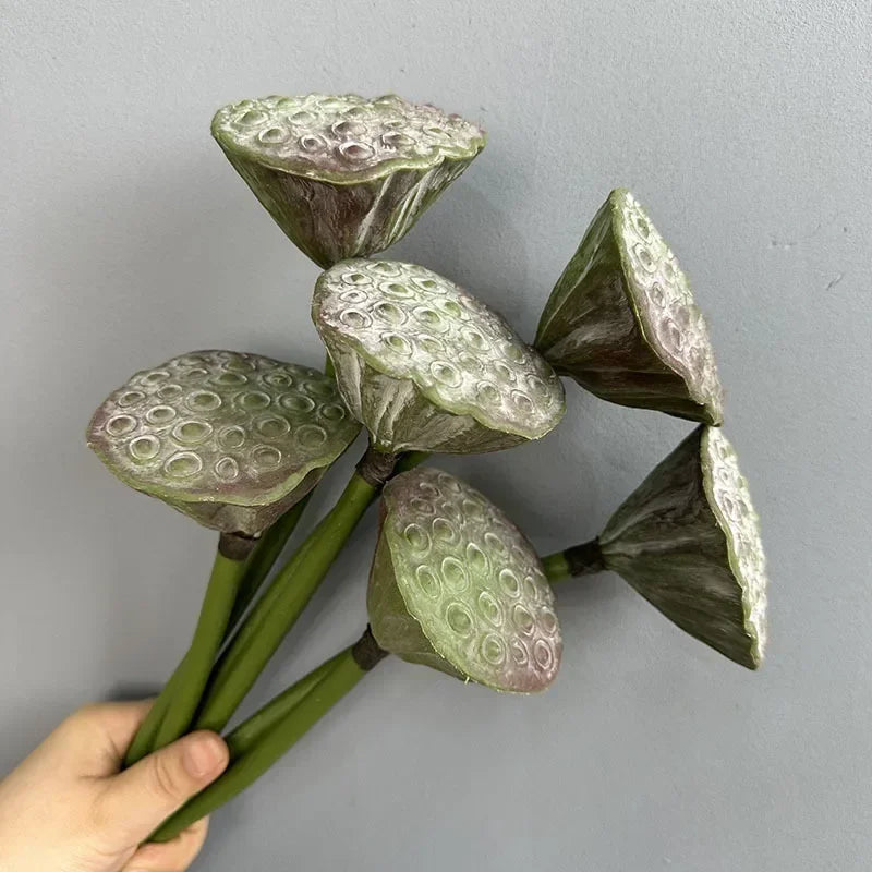 plantes artificielles lotus touché réel décoration florale pour intérieur - vue 6 sur 8