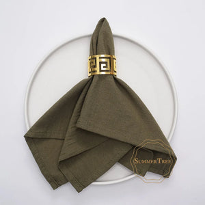 Serviette de table coton lavé style vintage rustique