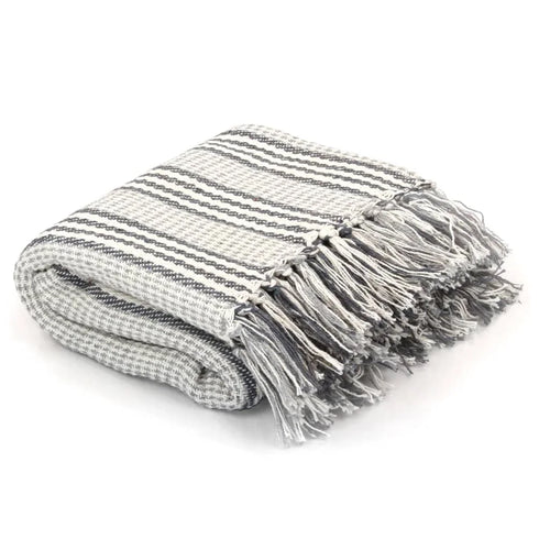 Plaid coton chevrons doux confortable pour salon chambre