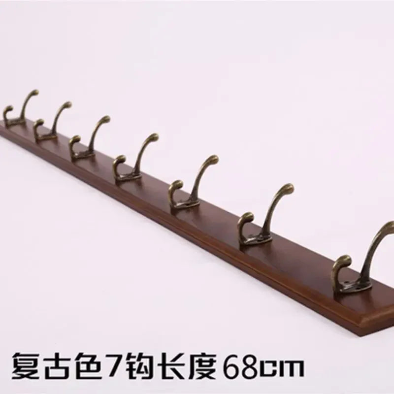 porte-manteau mural en bois pour rangement pratique - vue 7 sur 23