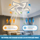 plafonnier moderne à leds avec ventilateur et éclairage intégré